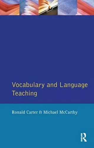 Vocabulary and Language Teaching cover