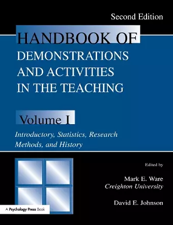 Handbook of Demonstrations and Activities in the Teaching of Psychology cover