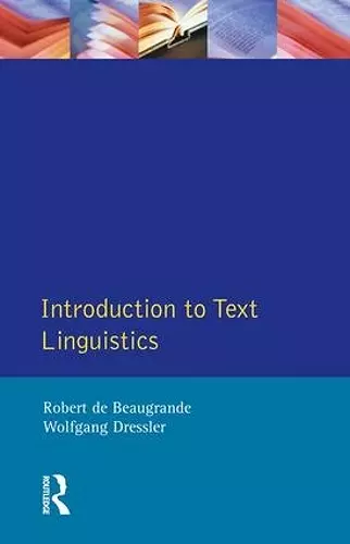 Introduction to Text Linguistics cover