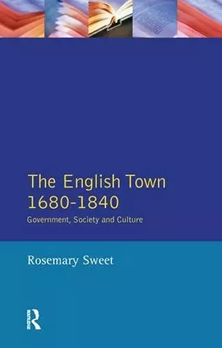 The English Town, 1680-1840 cover