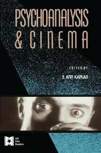 Psychoanalysis and Cinema cover