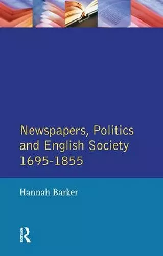 Newspapers and English Society 1695-1855 cover