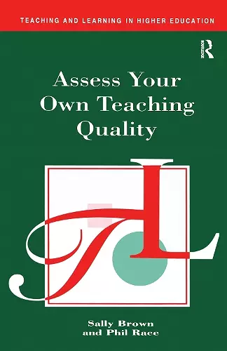 Assess Your Own Teaching Quality cover