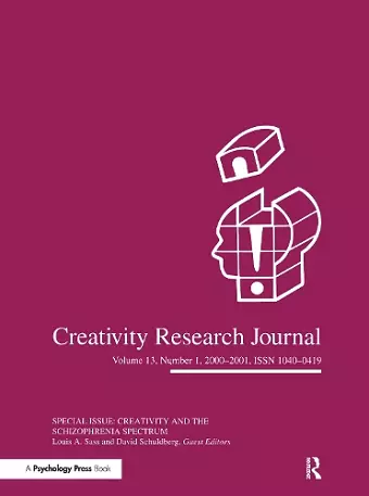 Creativity in the Schizophrenia Spectrum cover