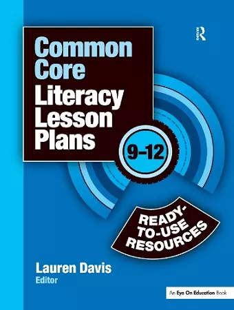 Common Core Literacy Lesson Plans cover