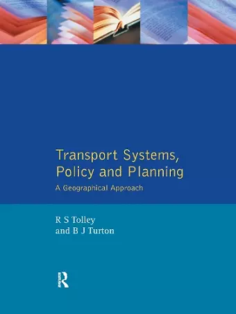 Transport Systems, Policy and Planning cover