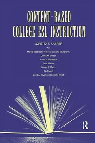 Content-Based College ESL Instruction cover