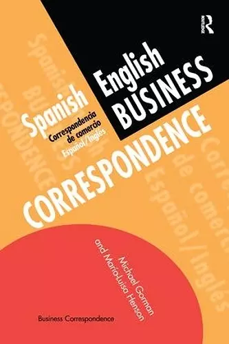 Spanish/English Business Correspondence cover