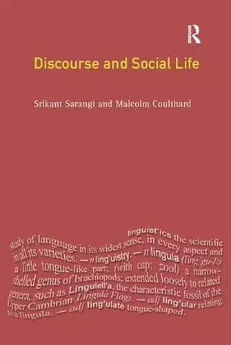 Discourse and Social Life cover