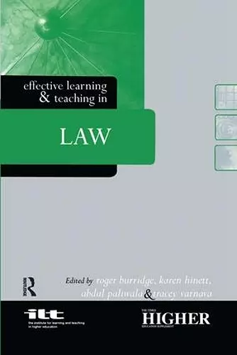 Effective Learning and Teaching in Law cover