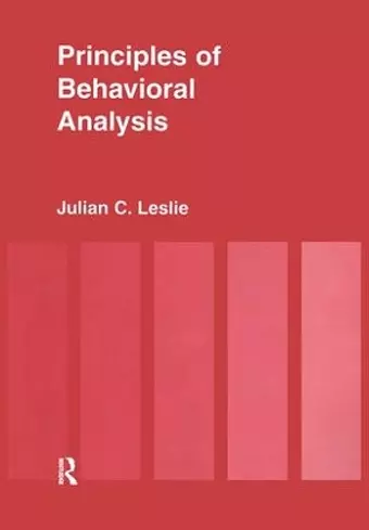 Principles of Behavioural Analysis cover