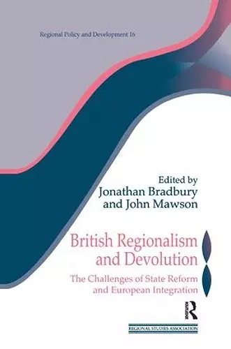 British Regionalism and Devolution cover