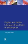 English and Italian Literature From Dante to Shakespeare cover