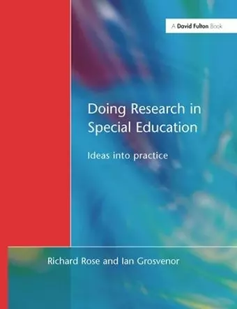 Doing Research in Special Education cover