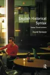 English Historical Syntax cover