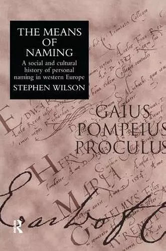 The Means Of Naming cover