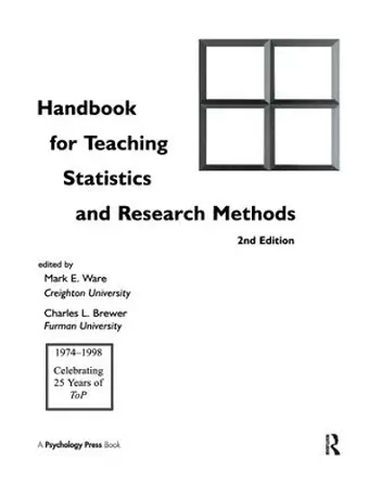 Handbook for Teaching Statistics and Research Methods cover