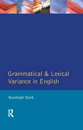 Grammatical and Lexical Variance in English cover