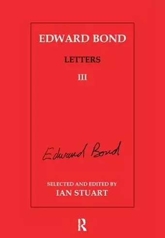 Edward Bond: Letters 3 cover