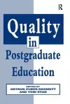 Quality in Postgraduate Education cover