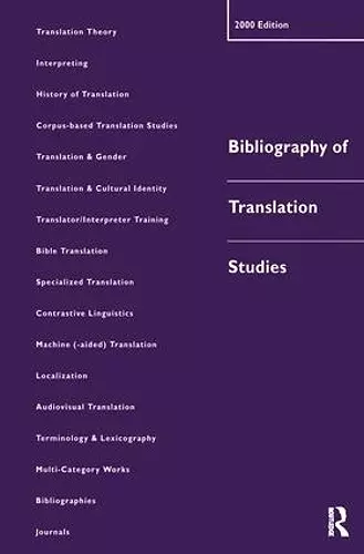 Bibliography of Translation Studies: 2000 cover