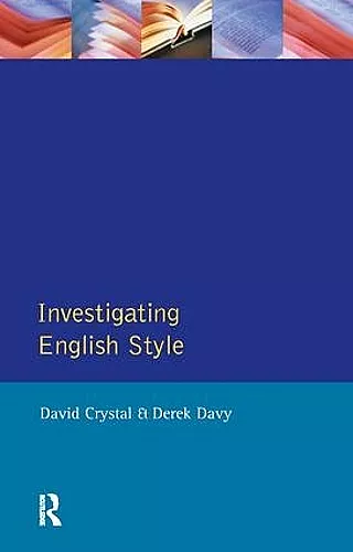 Investigating English Style cover