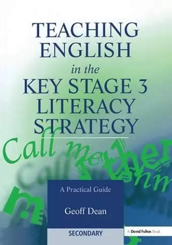 Teaching English in the Key Stage 3 Literacy Strategy cover