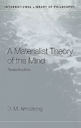 A Materialist Theory of the Mind cover