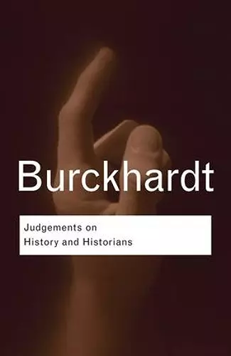 Judgements on History and Historians cover