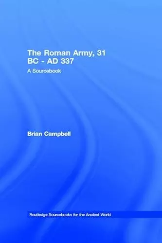 The Roman Army, 31 BC - AD 337 cover