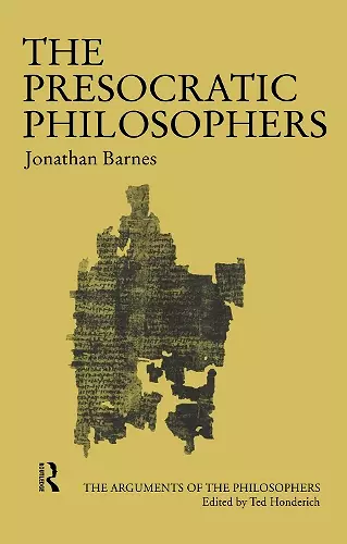 The Presocratic Philosophers cover