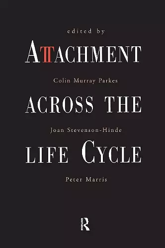 Attachment Across the Life Cycle cover