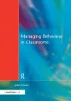 Managing Behaviour in Classrooms cover