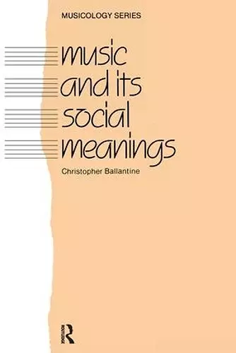 Music and Its Social Meanings cover