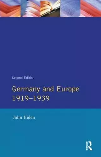 Germany and Europe 1919-1939 cover