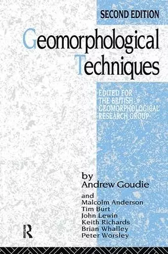 Geomorphological Techniques cover