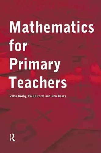 Mathematics For Primary Teachers cover