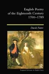 English Poetry of the Eighteenth Century, 1700-1789 cover