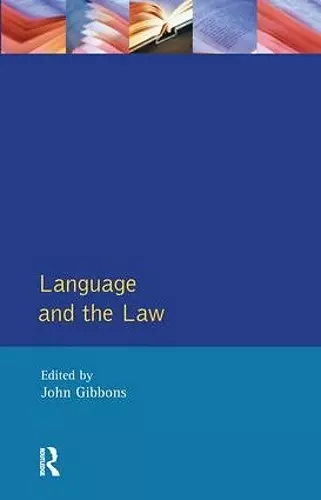 Language and the Law cover