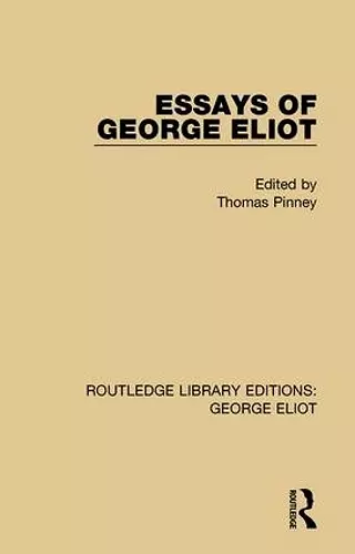 Essays of George Eliot cover