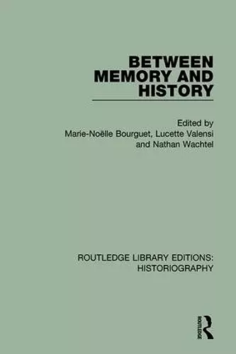 Between Memory and History cover