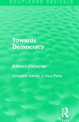 Towards Democracy cover