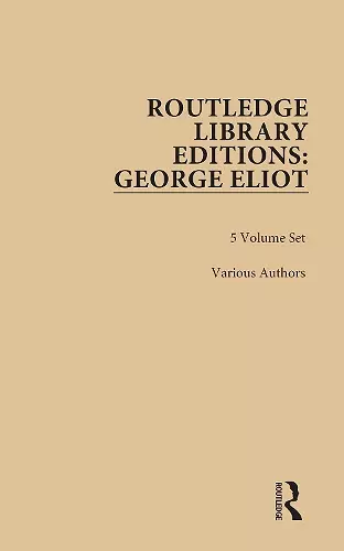 Routledge Library Editions: George Eliot cover