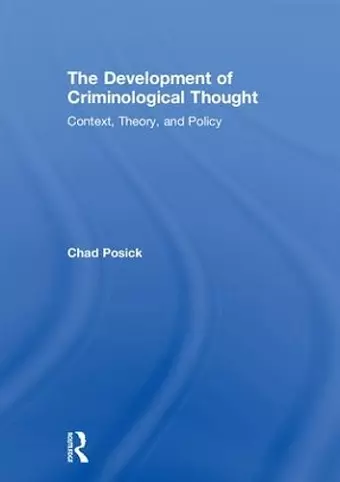 The Development of Criminological Thought cover