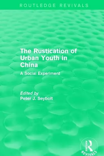 The Rustication of Urban Youth in China cover