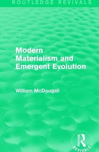 Modern Materialism and Emergent Evolution cover