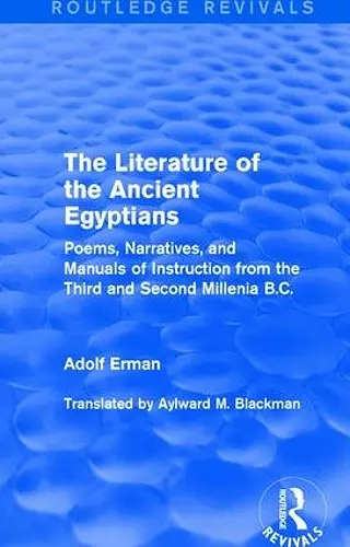 The Literature of the Ancient Egyptians cover