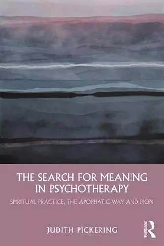 The Search for Meaning in Psychotherapy cover