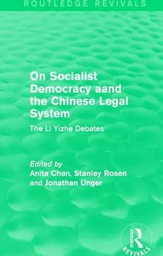 On Socialist Democracy and the Chinese Legal System cover