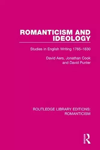 Romanticism and Ideology cover